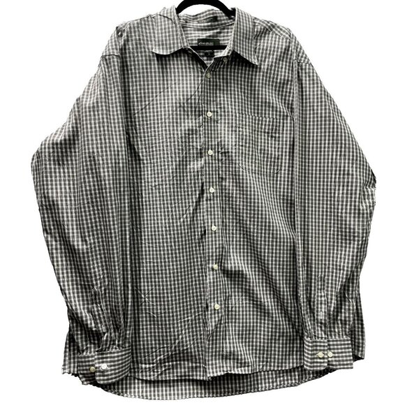 Eddie Bauer Other - Eddie Bauer Plaid Shirt Men's Size 2XL Long Sleeve Button Down Green White